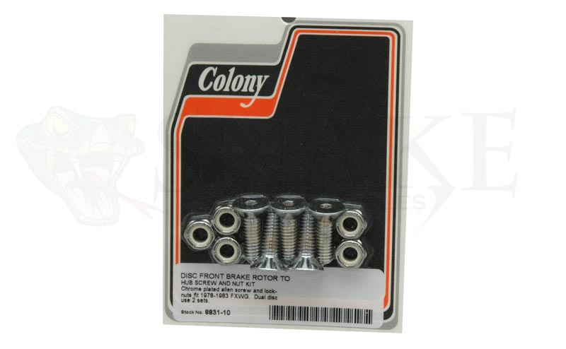 BRAKE FRONT ROTOR TO HUB SCREW KIT